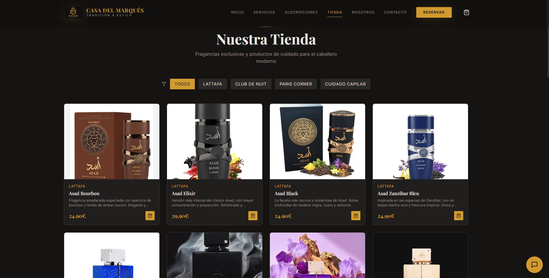 Casa del Marqués — Ecommerce Platform
