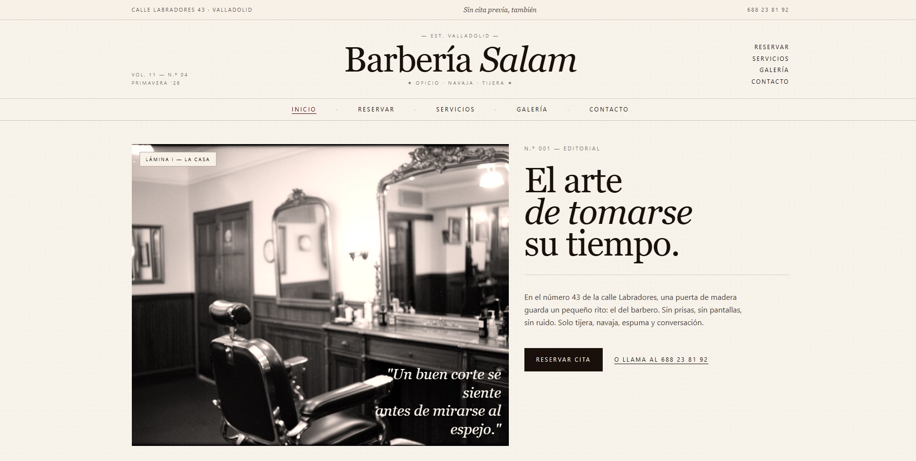 Barberia Salam — Barberia Salam Valladolid