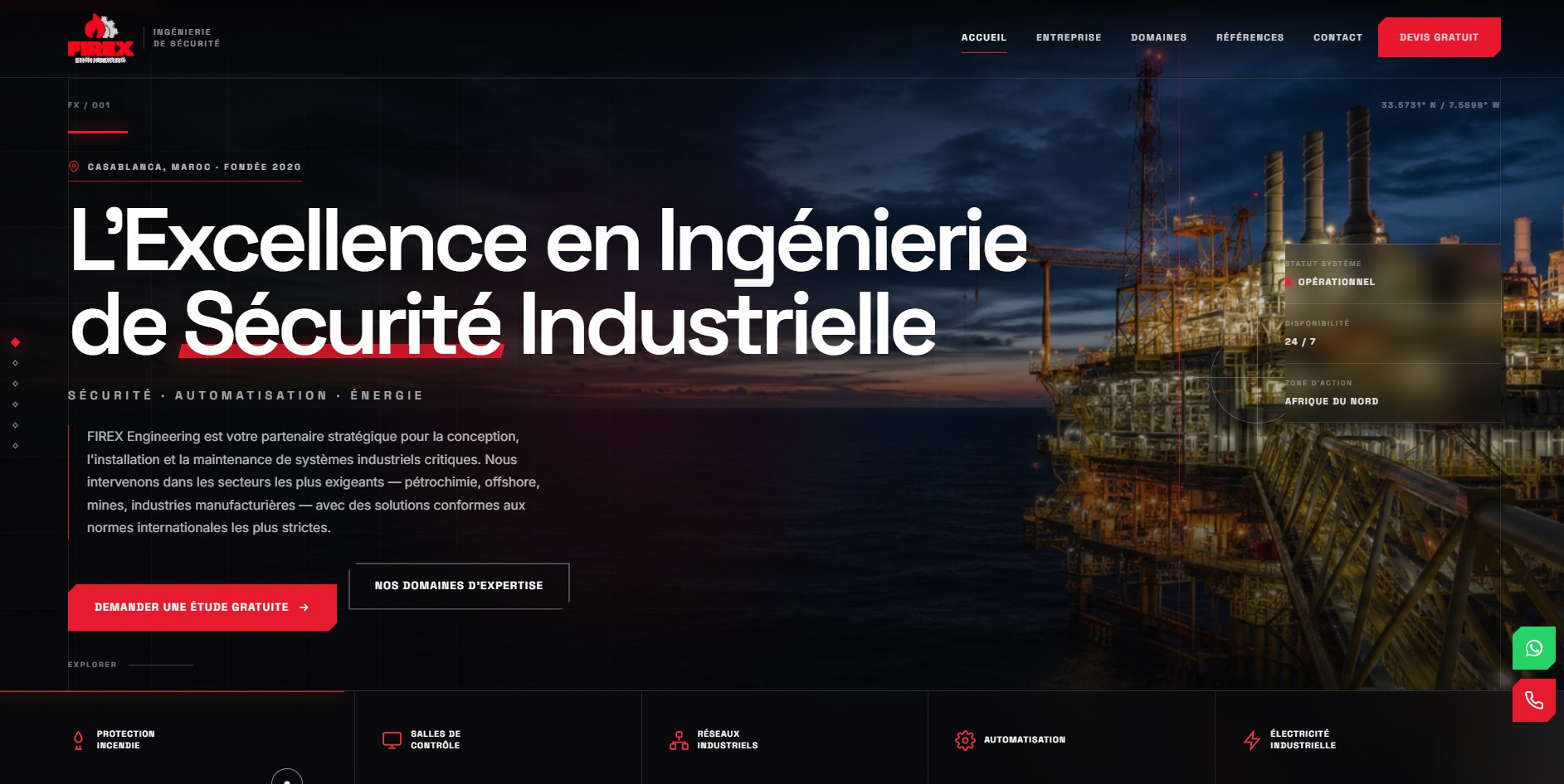 Firex Engineering — Sitio